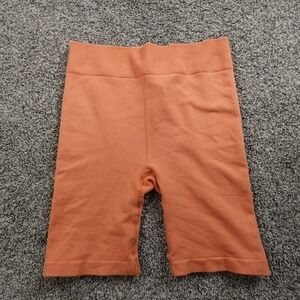 Fabletics Shorts Womens M‎ Orange Yoga Gym Athletic Active Workout High Waisted